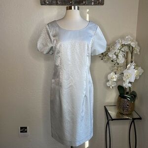 Helene Berman London Womens Light Blue Polka Dot